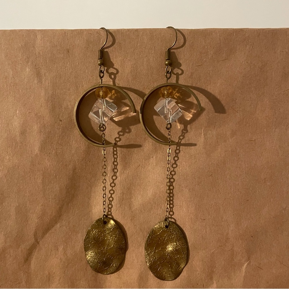 Handmade Brass Designer Stud Earrings